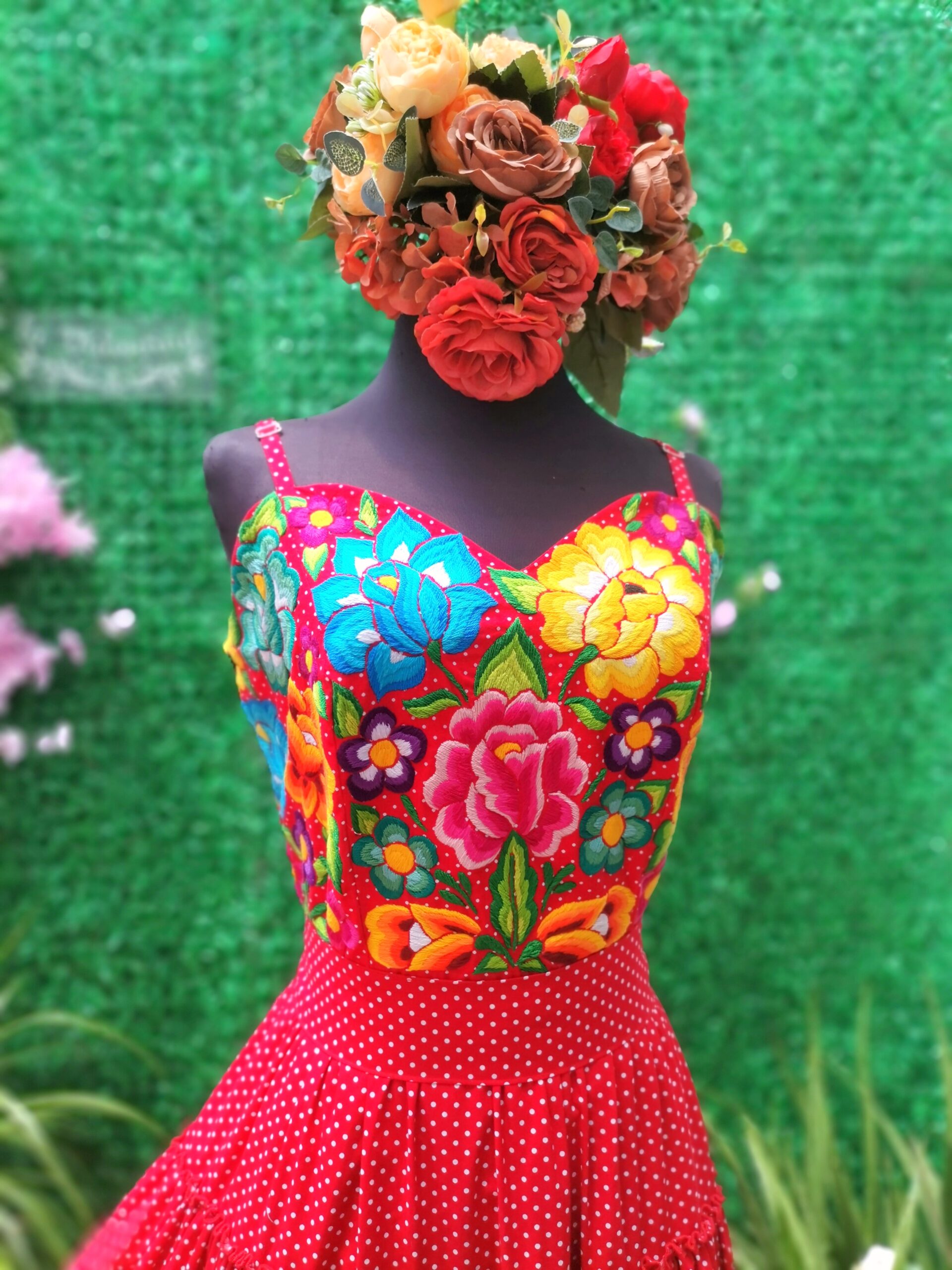 Vestido bordado istmeño talla G – La Valentina México