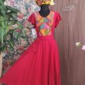 Vestido bordado San Vicente Talla G