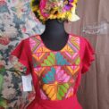 Vestido bordado San Vicente Talla G