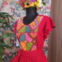 Vestido bordado San Vicente Talla G