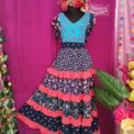 Falda y blusa bordado Jalapa de Diaz, talla G