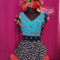 Falda y blusa bordado Jalapa de Diaz, talla G
