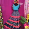 Falda y blusa bordado Jalapa de Diaz, talla G