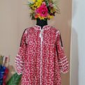Vestido Tlacolula con telar San Juan Colorado Unitalla