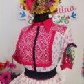 Falda y blusa bordado chenteño, talla G