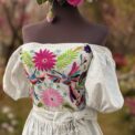 Vestido bordado Tenango, talla CH